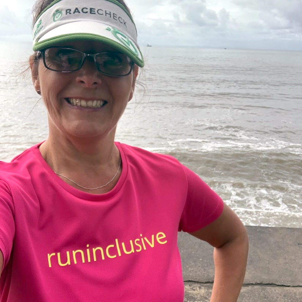 Nat wearing our Hot Pink runinclusive t-shirt